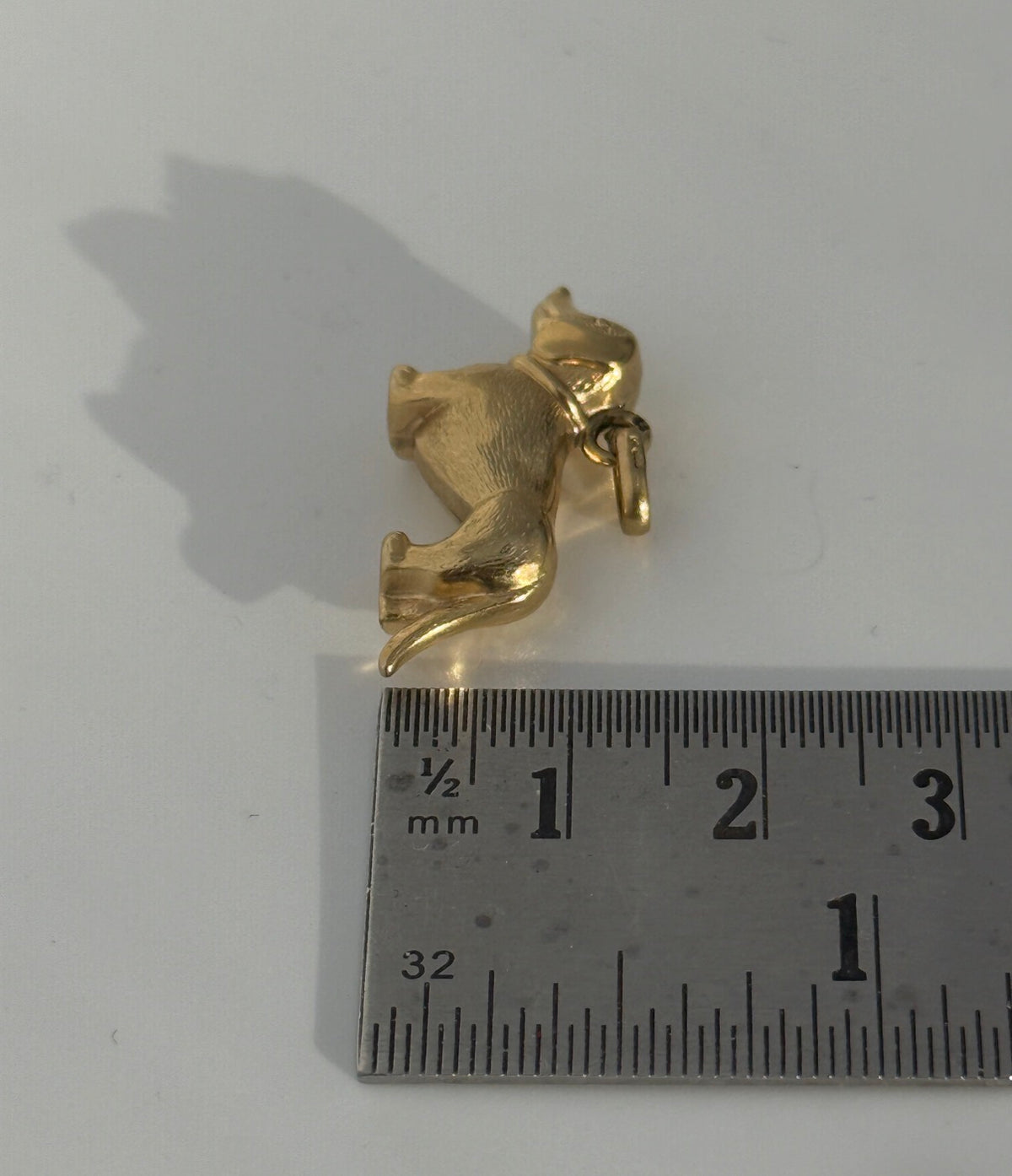 Vintage 9ct Gold Sausage Dog Pendant