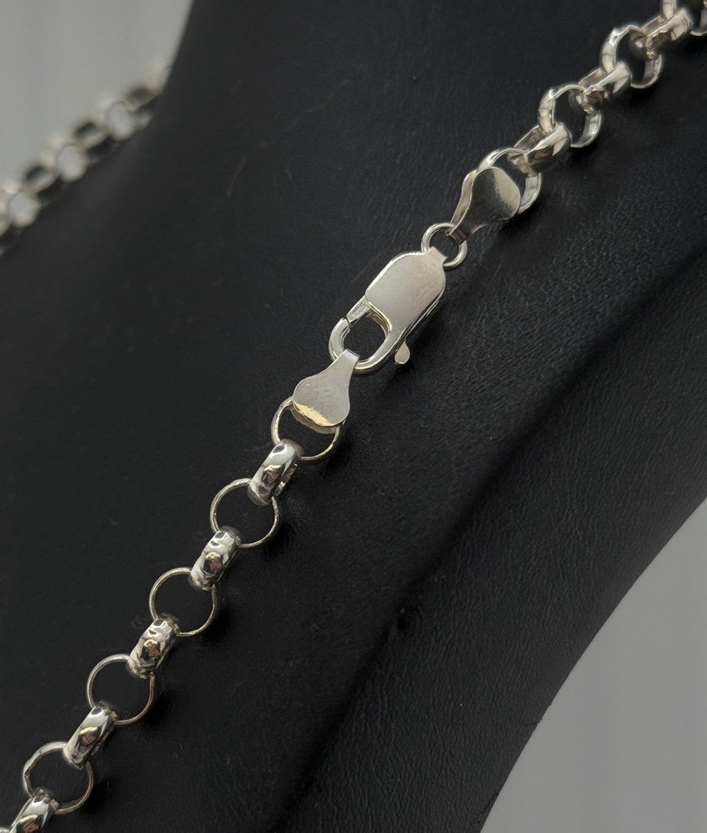 Men’s Brand New Sterling Silver Belcher Chain – 24”