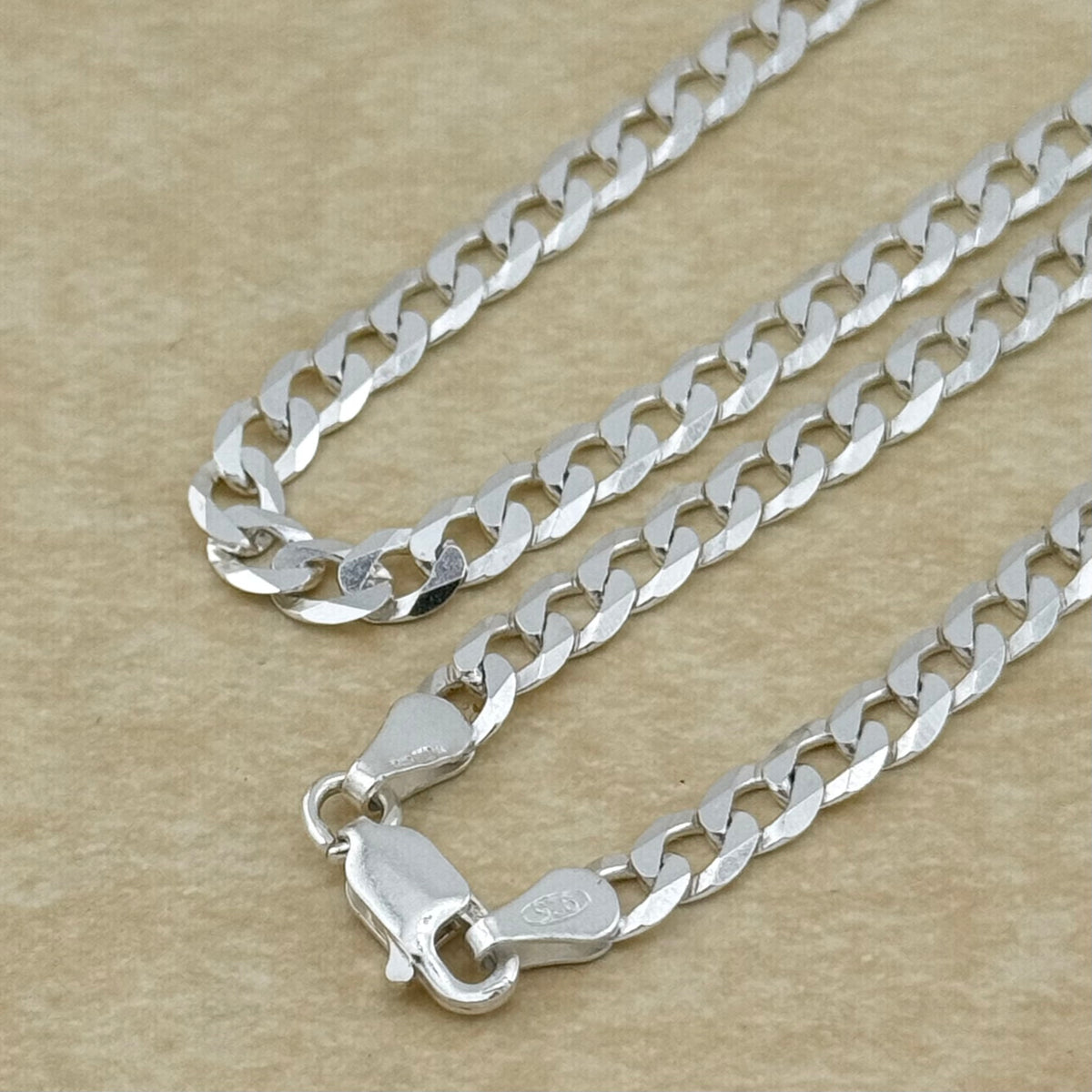 Brand new sterling silver curb chain