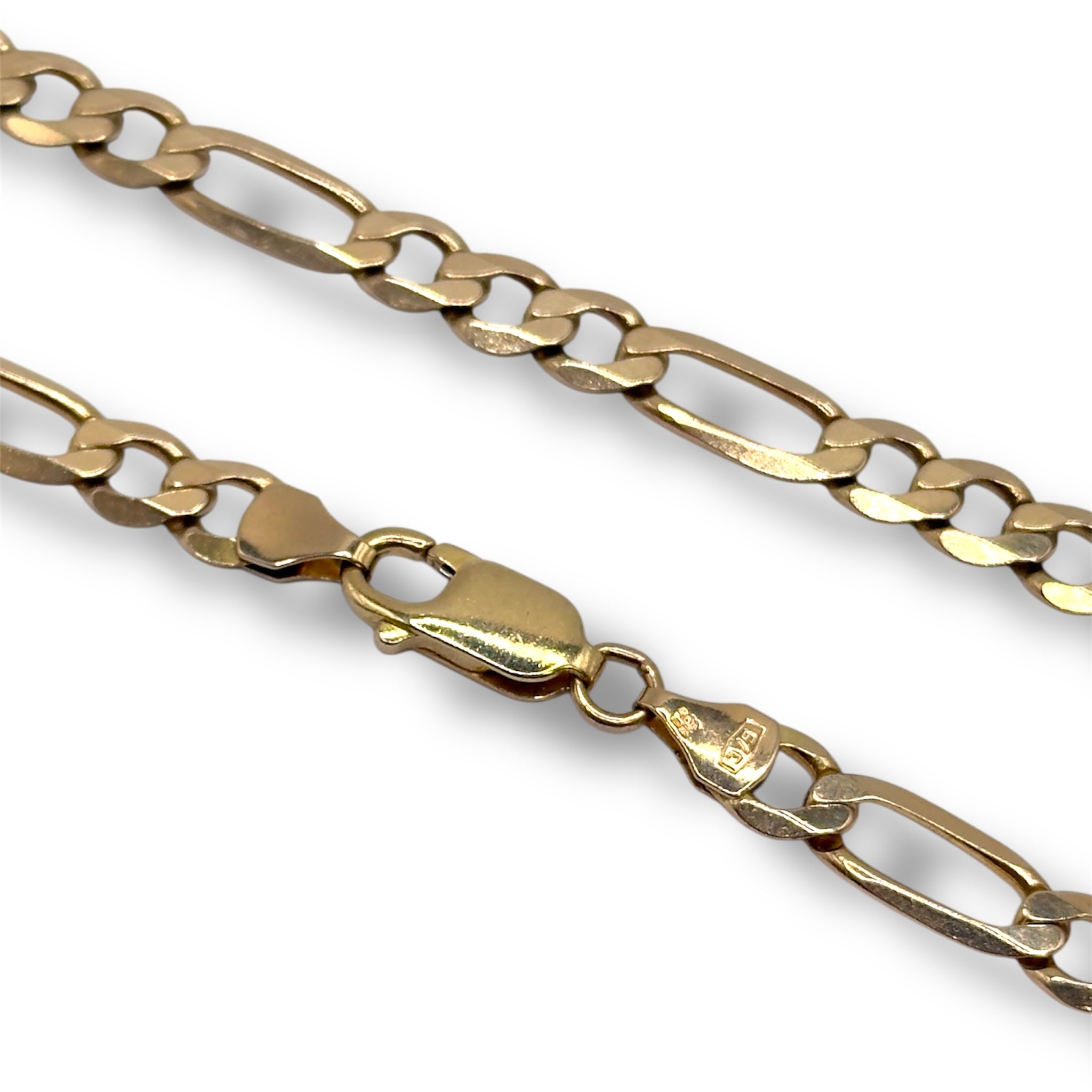 Vintage 9ct gold Figaro chain