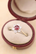 Vintage 18ct Gold Ruby & Diamond Ring