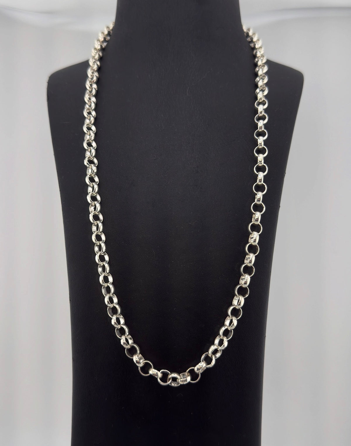 Men’s Brand New Sterling Silver Belcher Chain – 24”