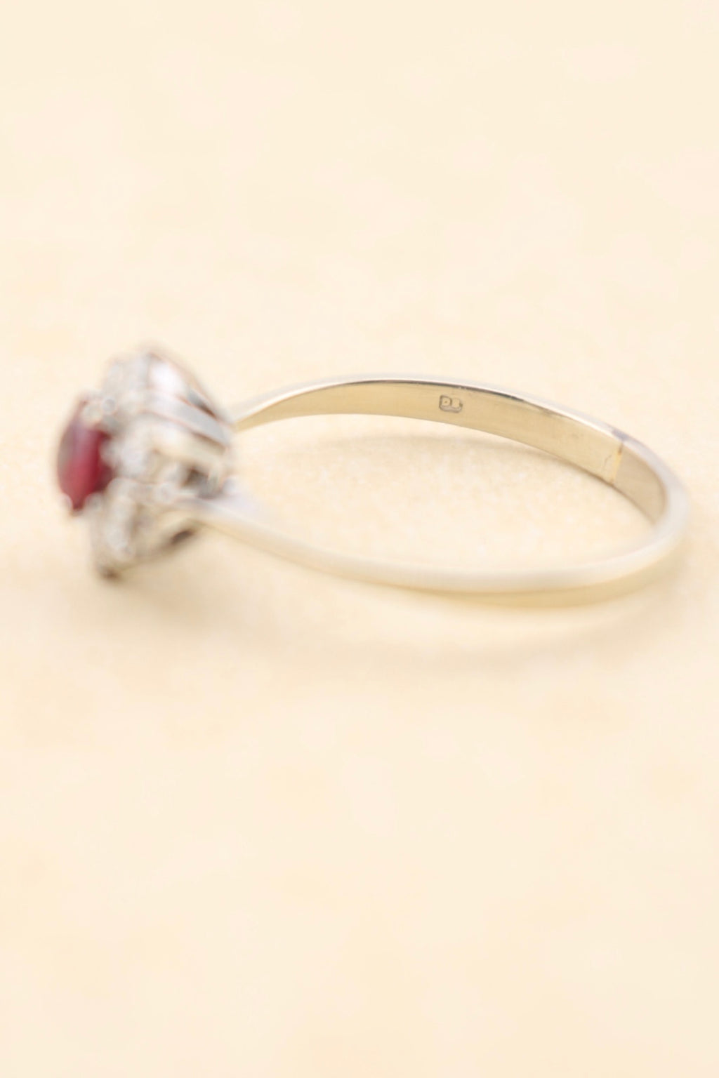 Vintage 18ct Gold Ruby & Diamond Ring
