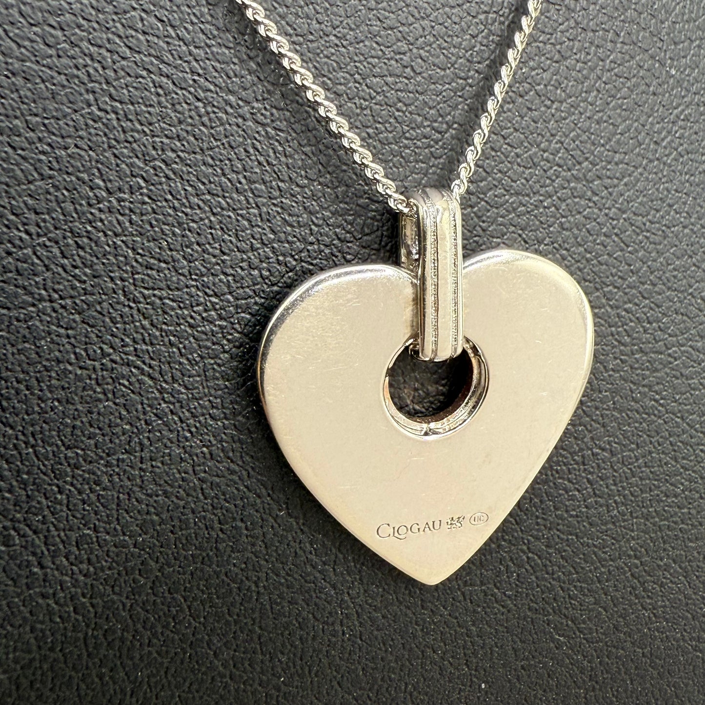 Vintage Clogau Cariad Horizon Silver & Rose Gold Heart Pendant
