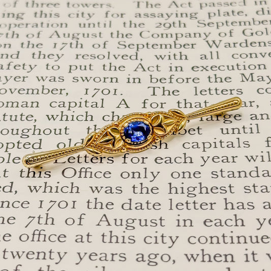 Vintage 9ct Gold Pin Brooch