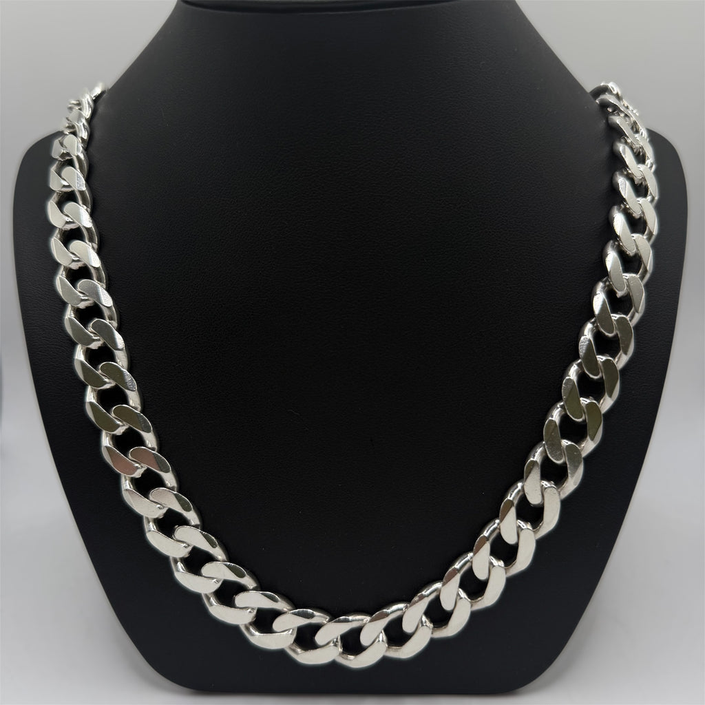 Vintage Men’s Solid Sterling Silver Curb Chain