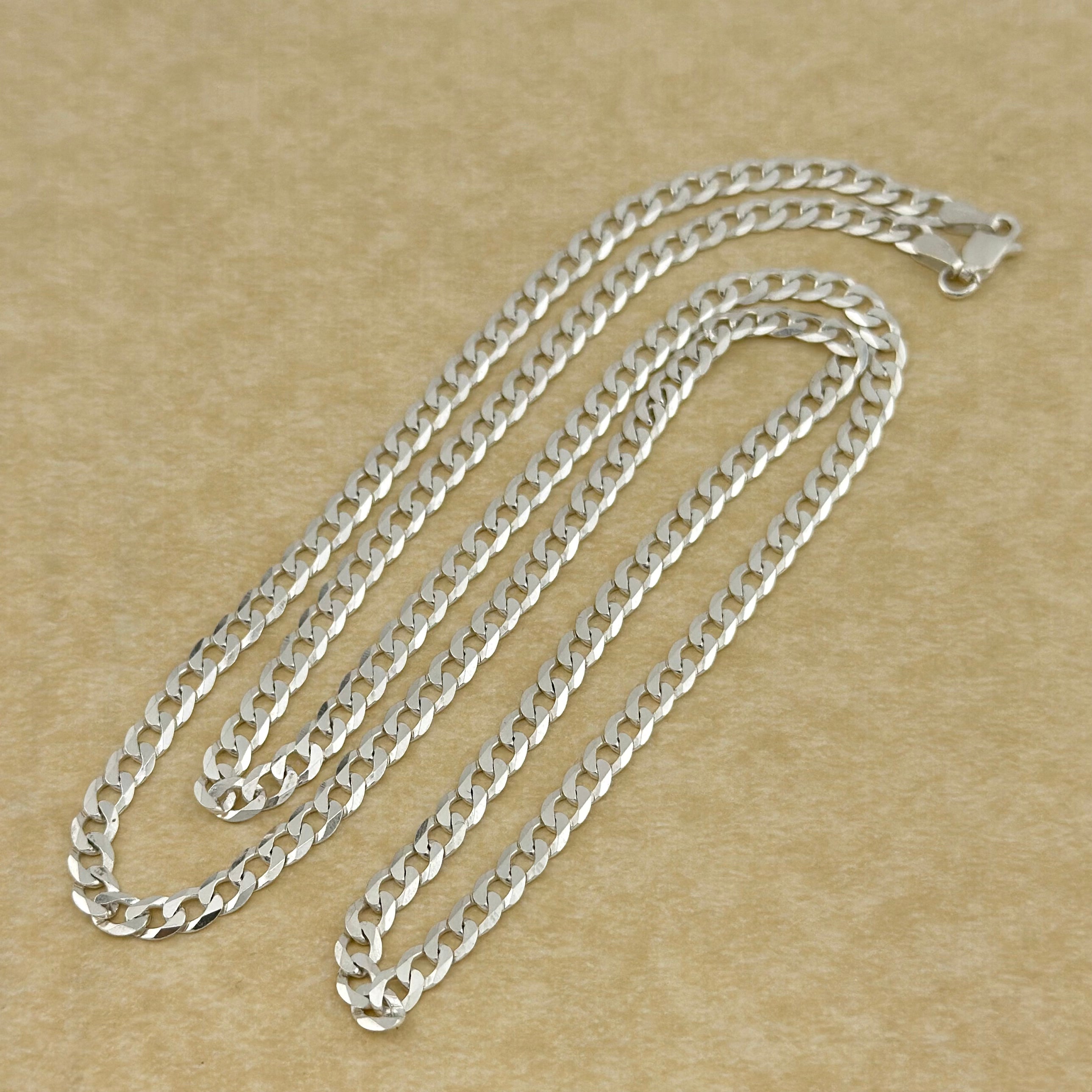 Brand new sterling silver curb chain