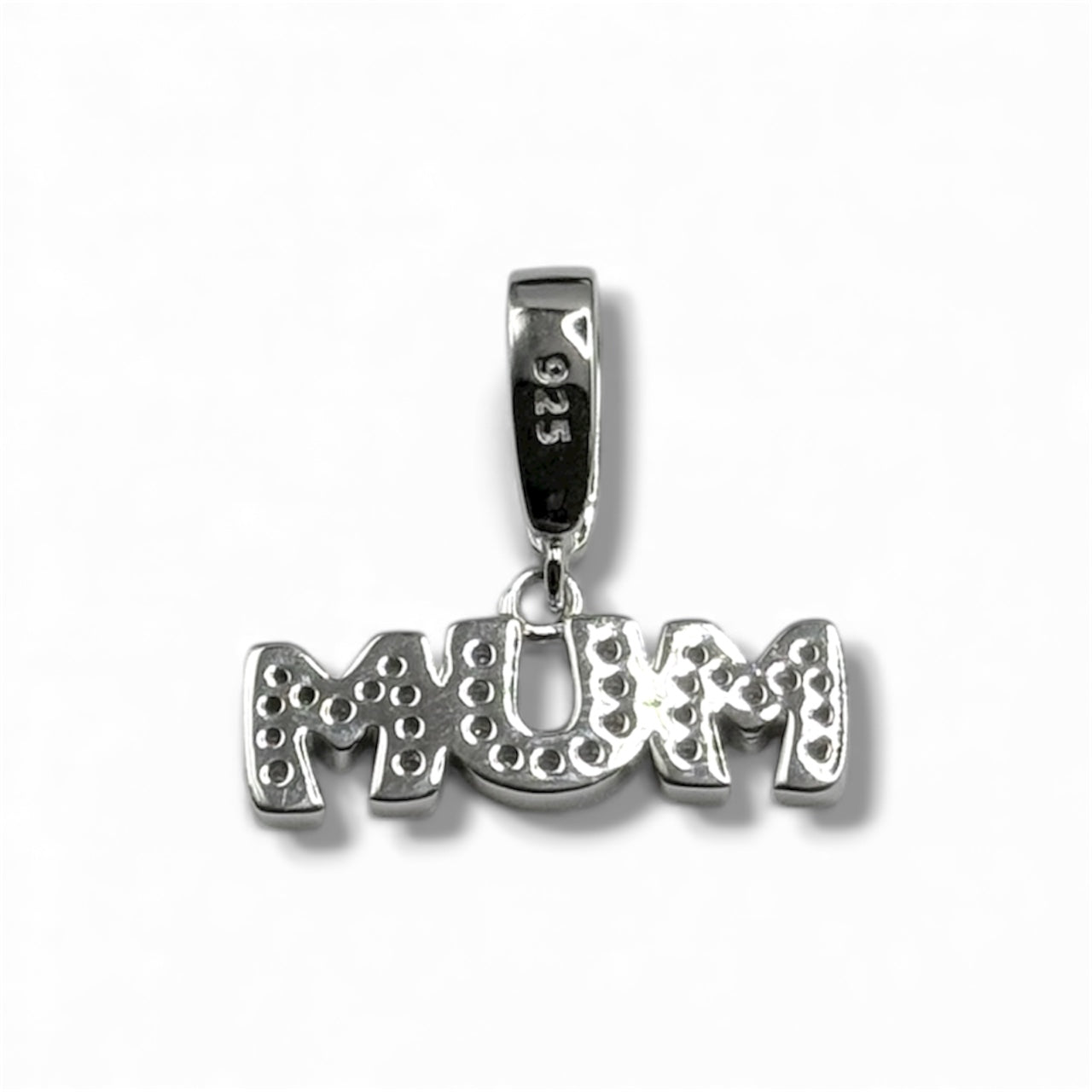 New Sterling Silver MUM Pendant