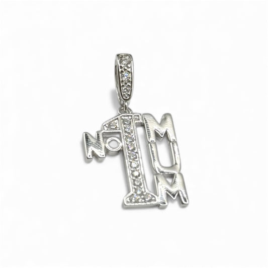 New Sterling Silver No.1 MUM Pendant