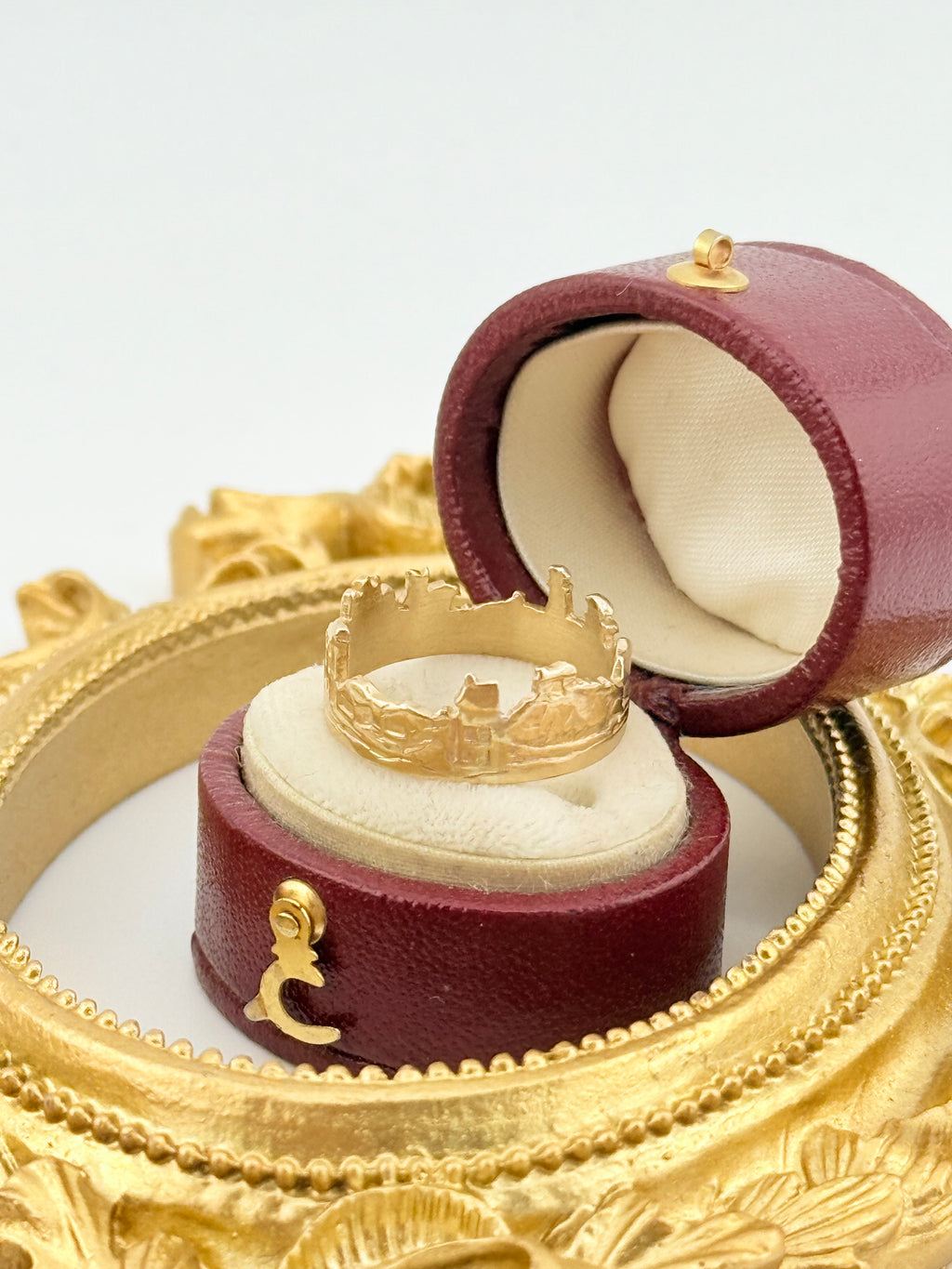 Vintage 9ct Solid Gold Encircled Ring