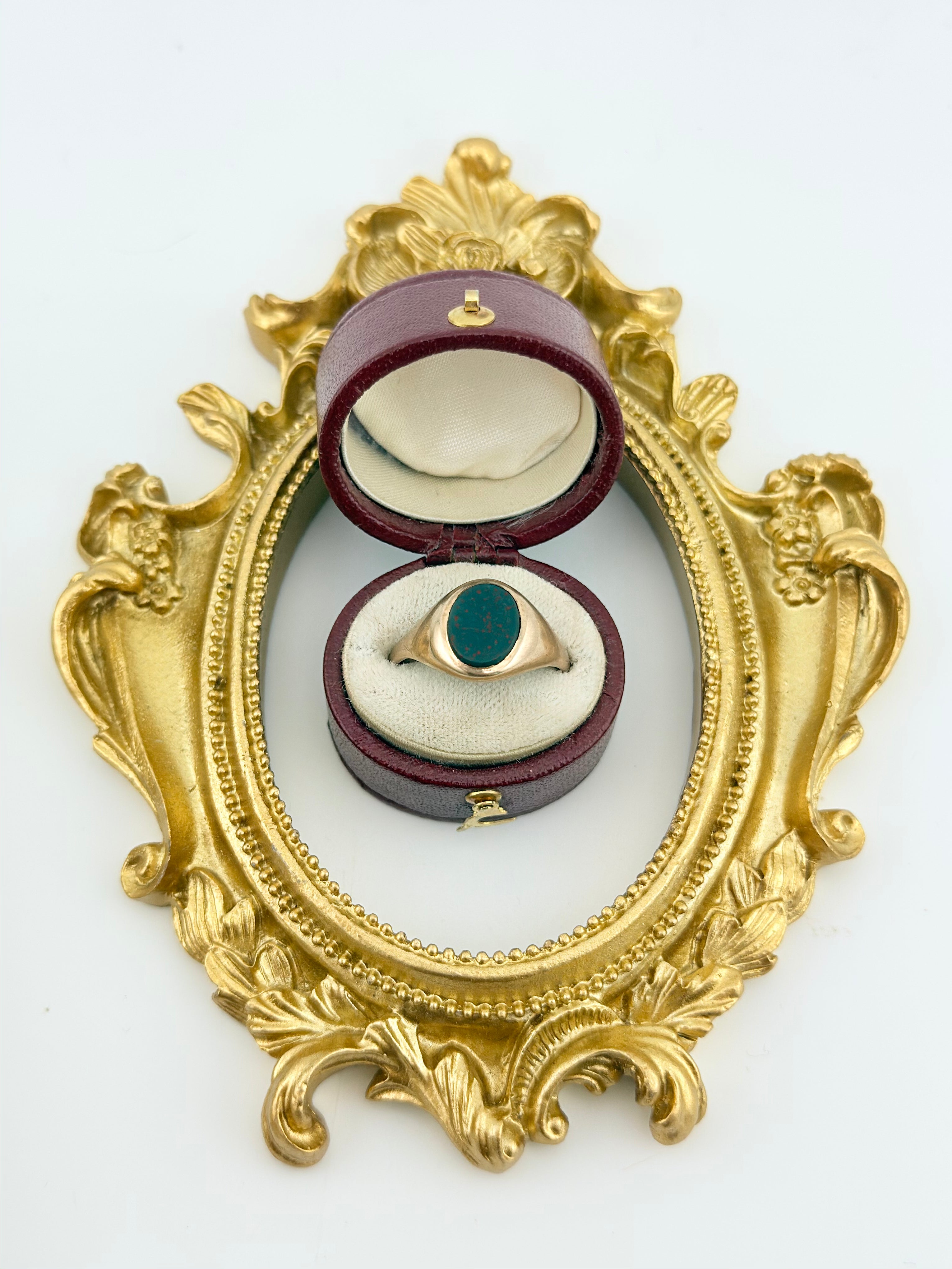 Vintage 9ct Gold Bloodstone Ring