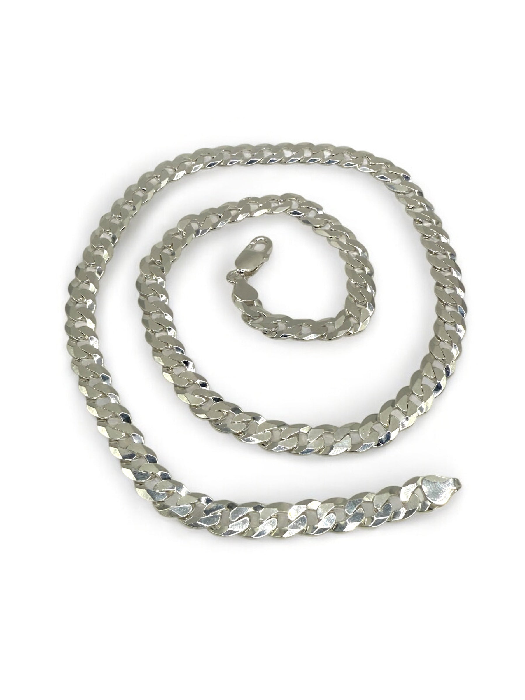 New Sterling Silver Curb Chain