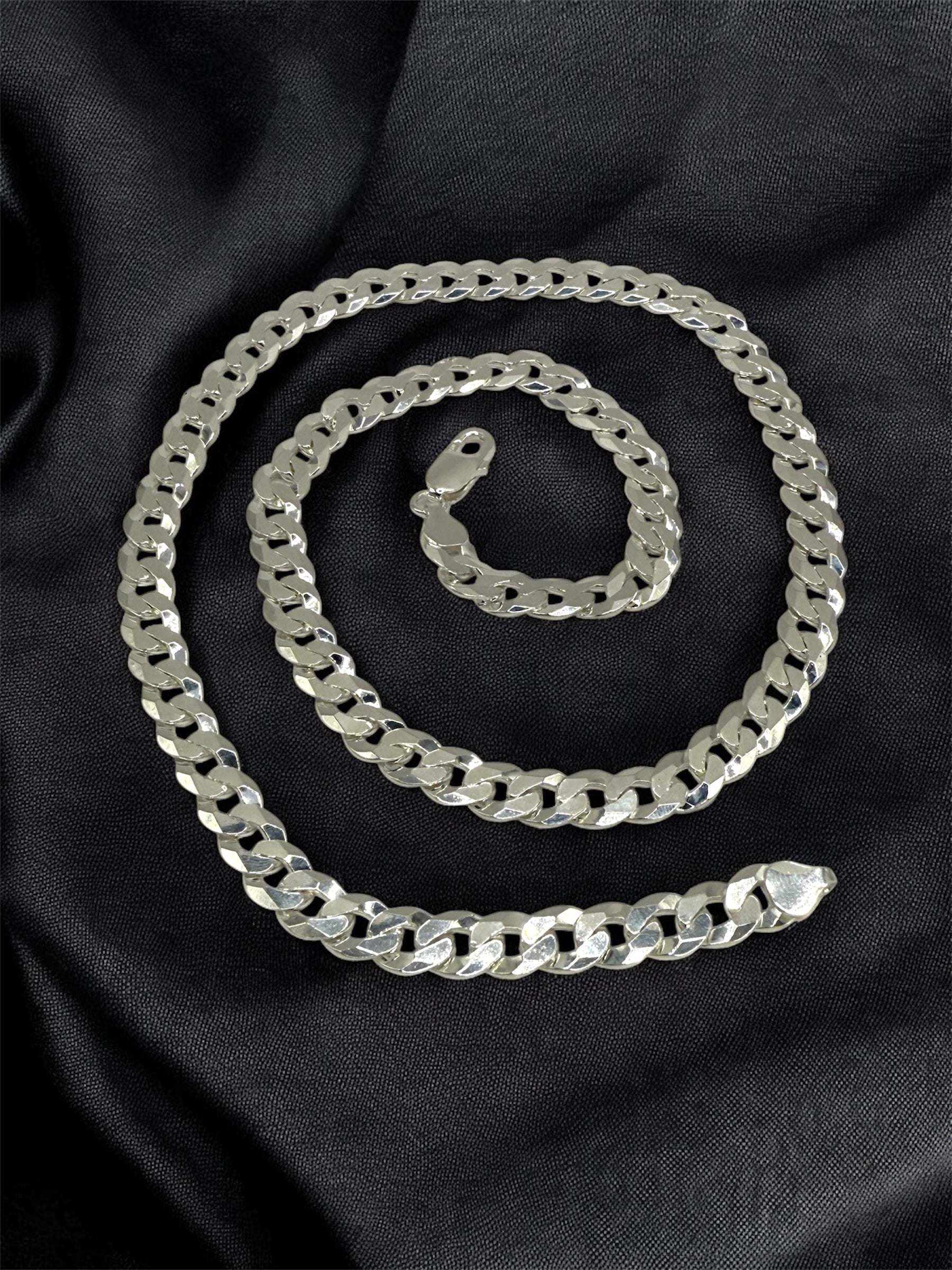 New Sterling Silver Curb Chain