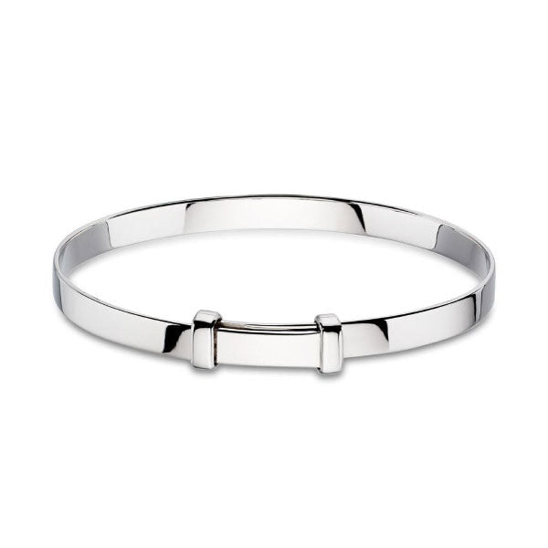 New Sterling Silver Plain Baby Bangle