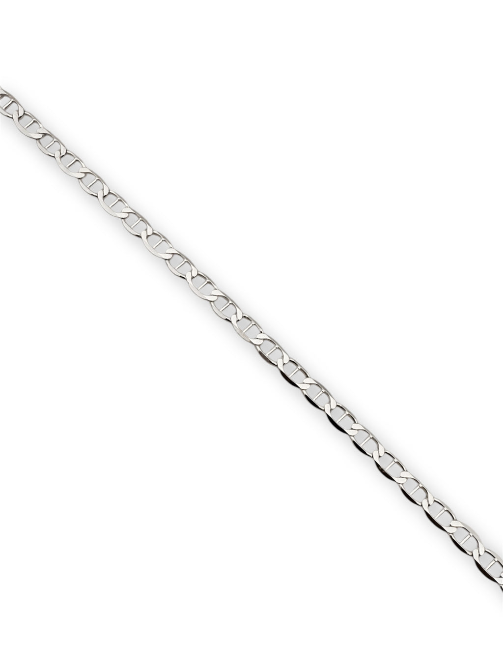 New Sterling Silver Chain Cubic Zirconia Design Anklet