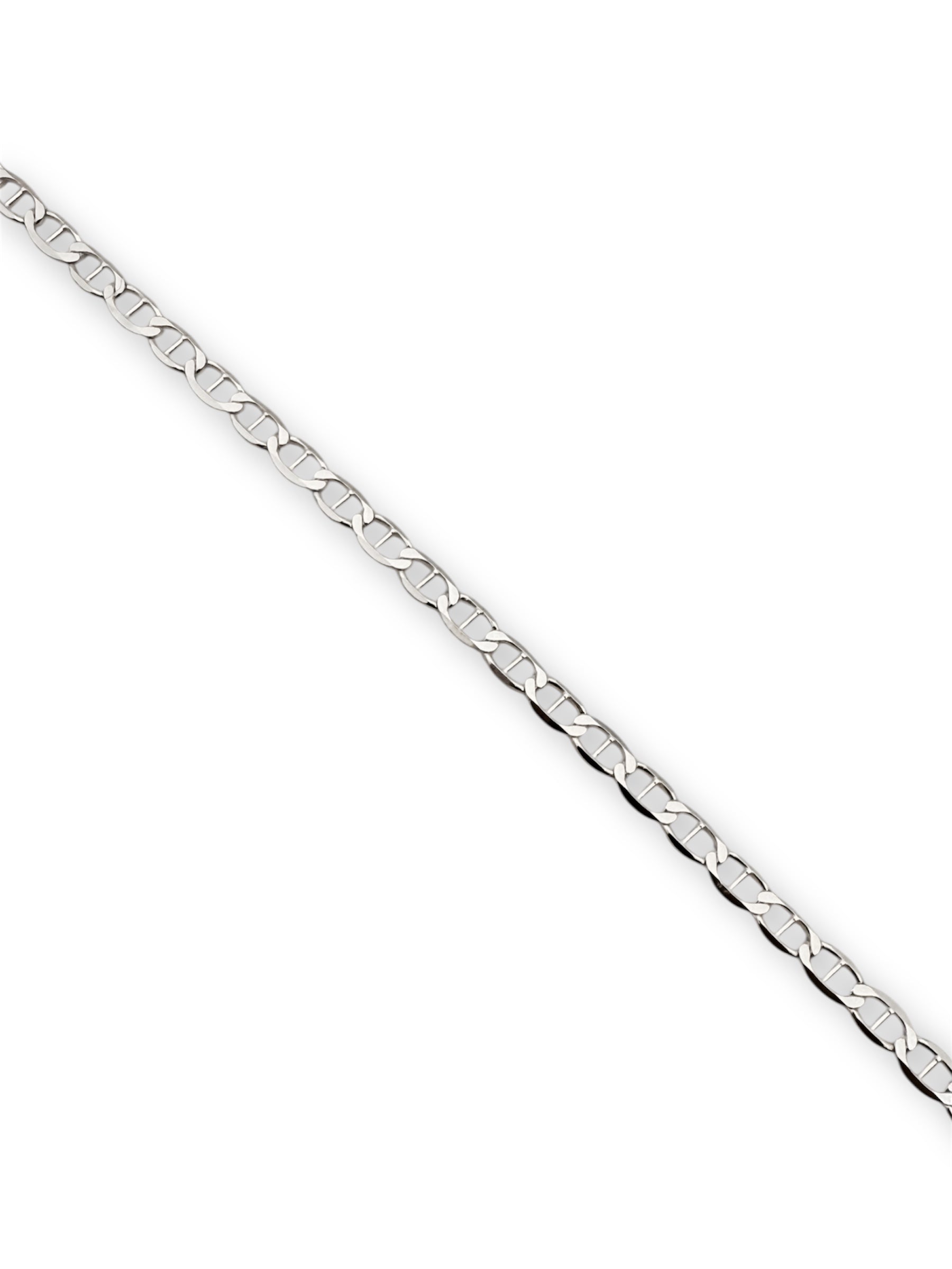 New Sterling Silver Chain Cubic Zirconia Design Anklet