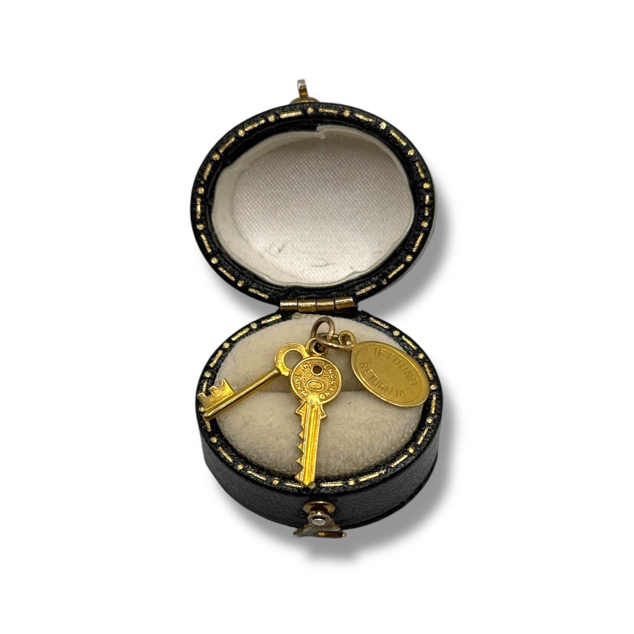 Vintage 9ct Gold Keys Charm