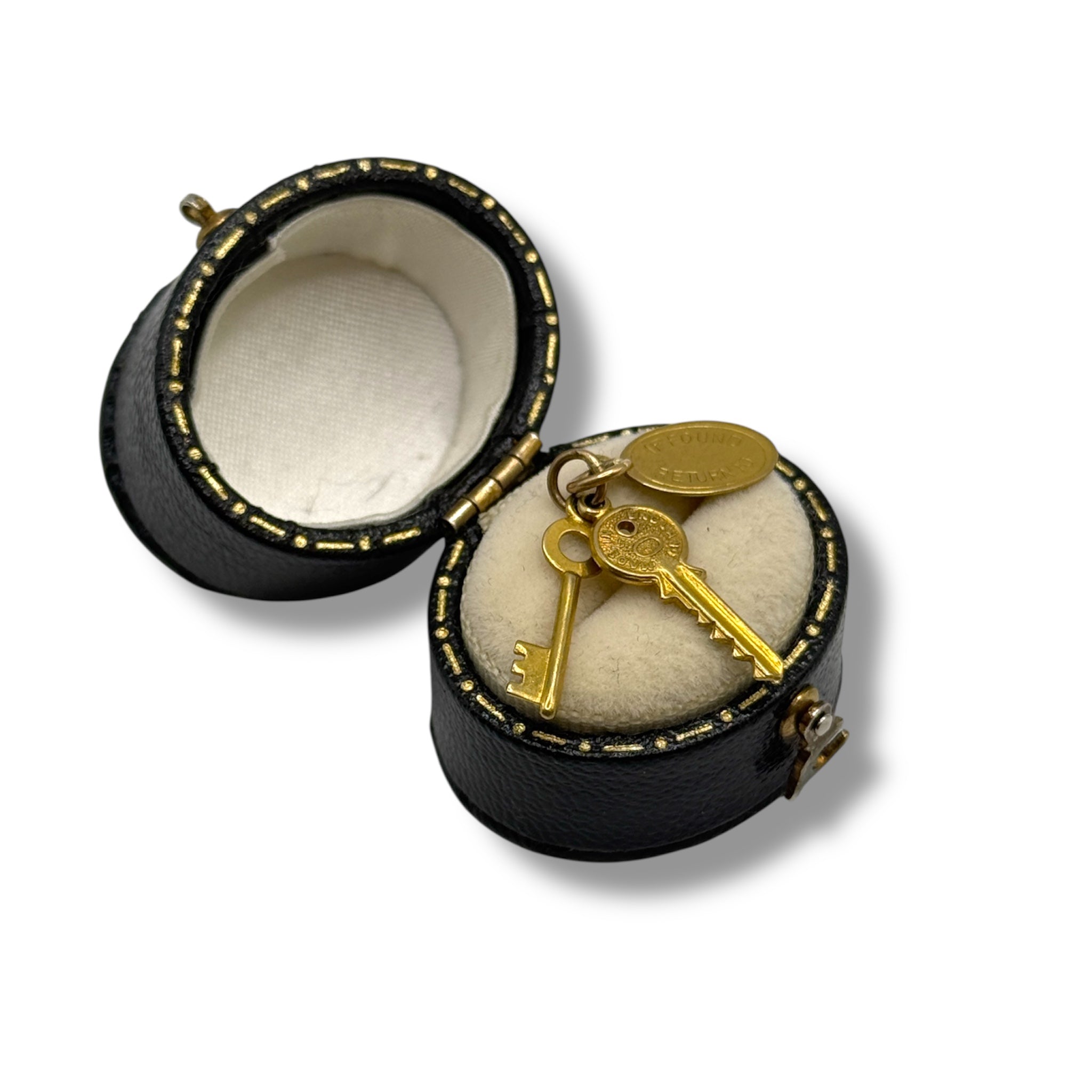 Vintage 9ct Gold Keys Charm