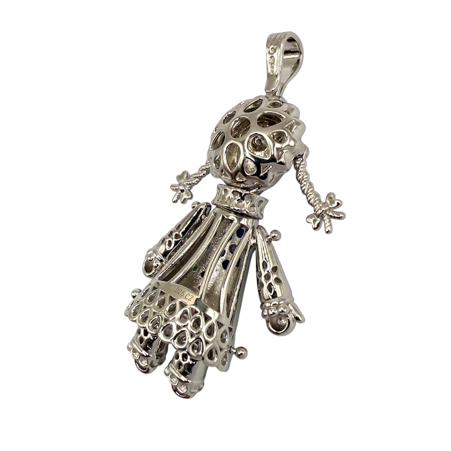Brand New Sterling Silver Ragdoll Pendant