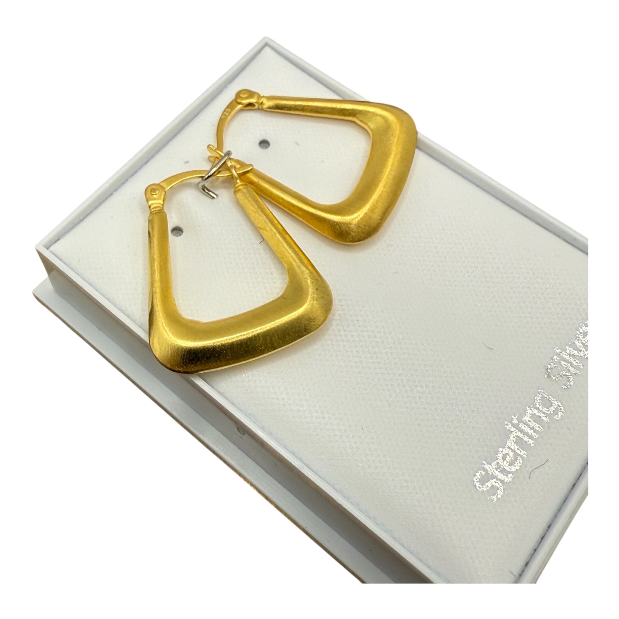 New Gold On Silver Earrings