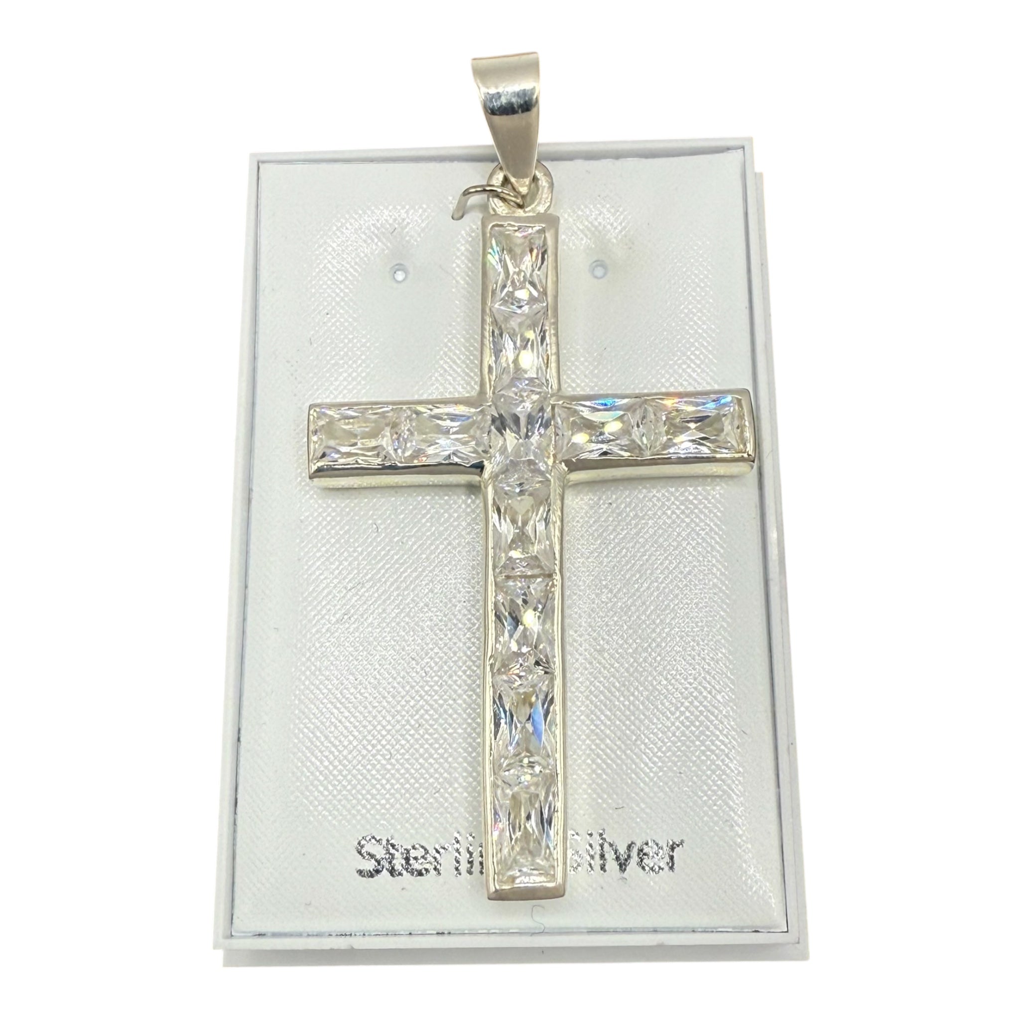 New Sterling Silver Cross Pendant