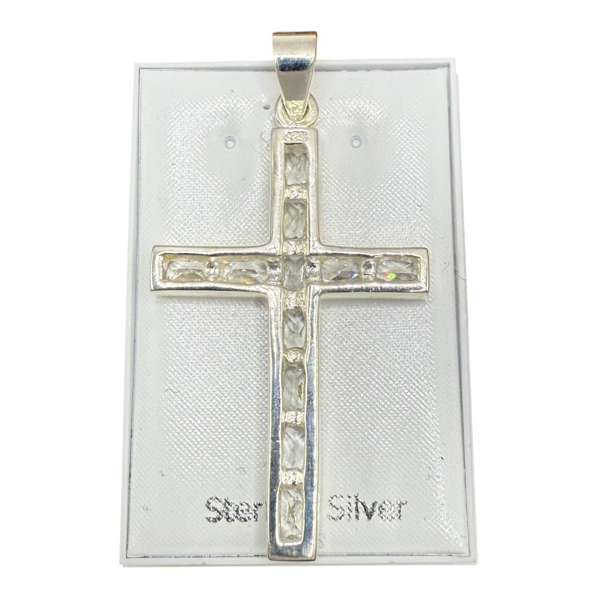 New Sterling Silver Cross Pendant