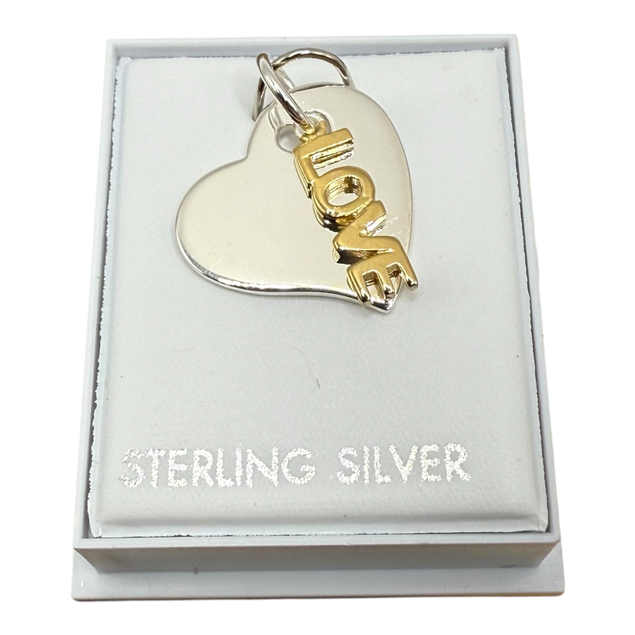 New Sterling Silver Heart Pendant