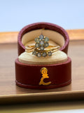 Vintage 9ct Gold Green Amethyst Ring