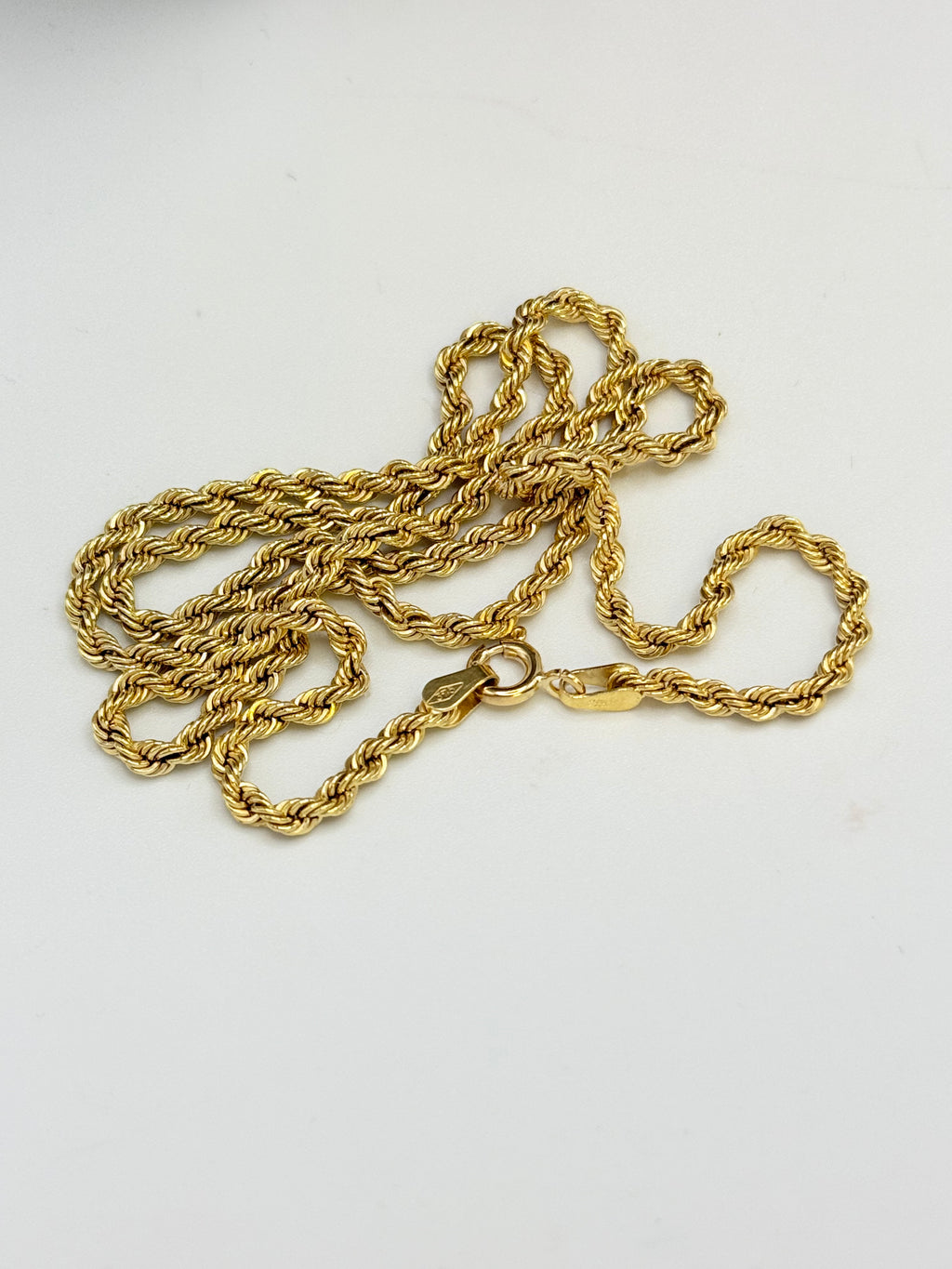 Vintage 9ct Gold Rope Chain
