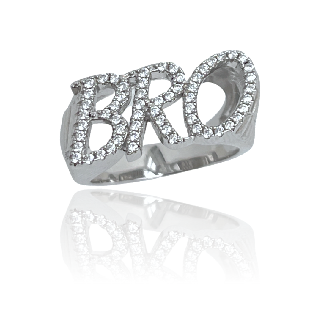 New Sterling Silver Bro Ring