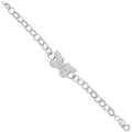 New Sterling Silver CZ Butterfly Baby Bracelet
