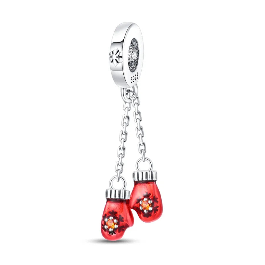Charming Bead Pendant 925 Pure Silver Christmas Tree Bell Socks Snowflake Bracelet Accessories Attractive Jewelry Parts