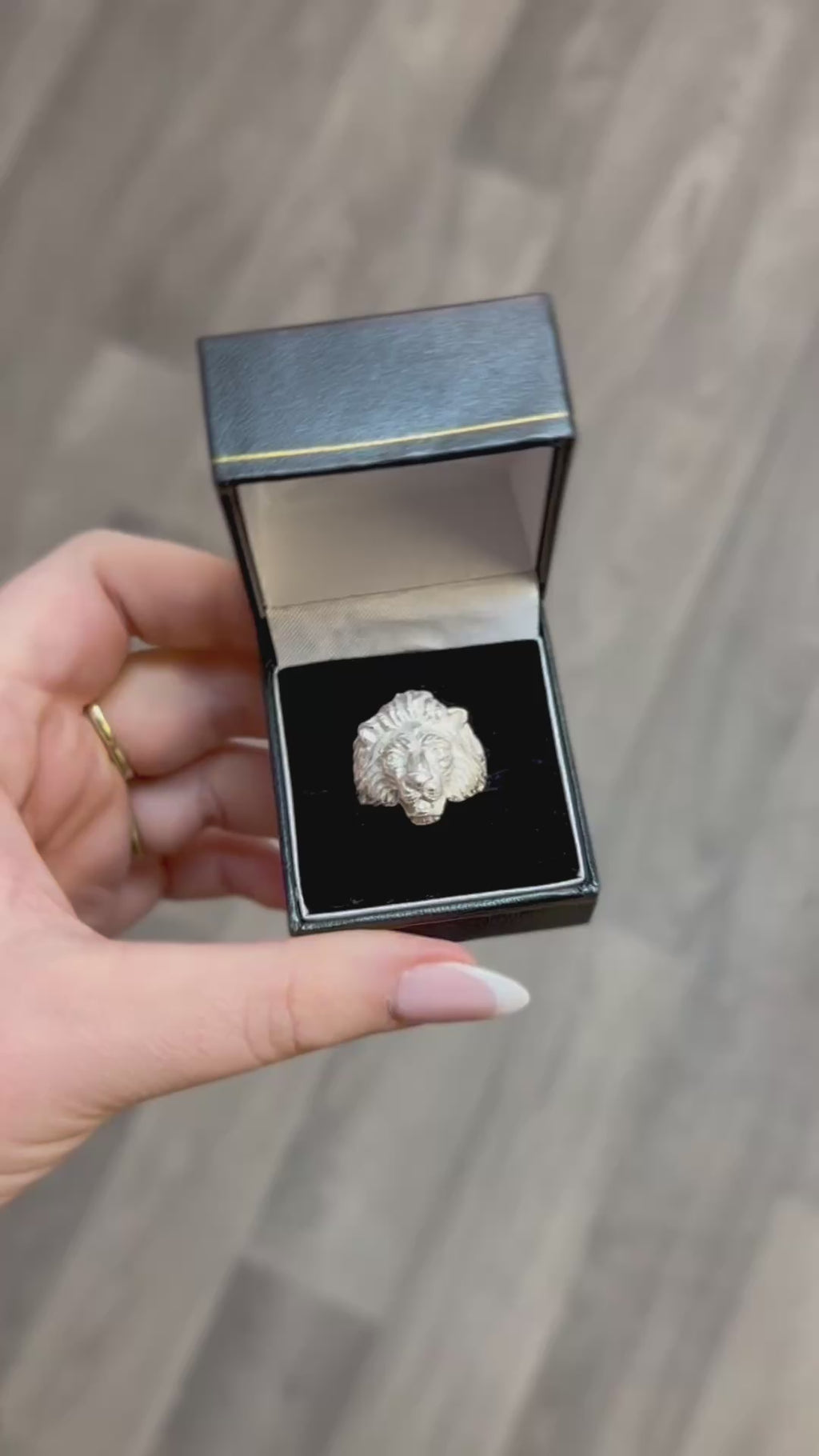 New Handmade Sterling Silver Lion Ring