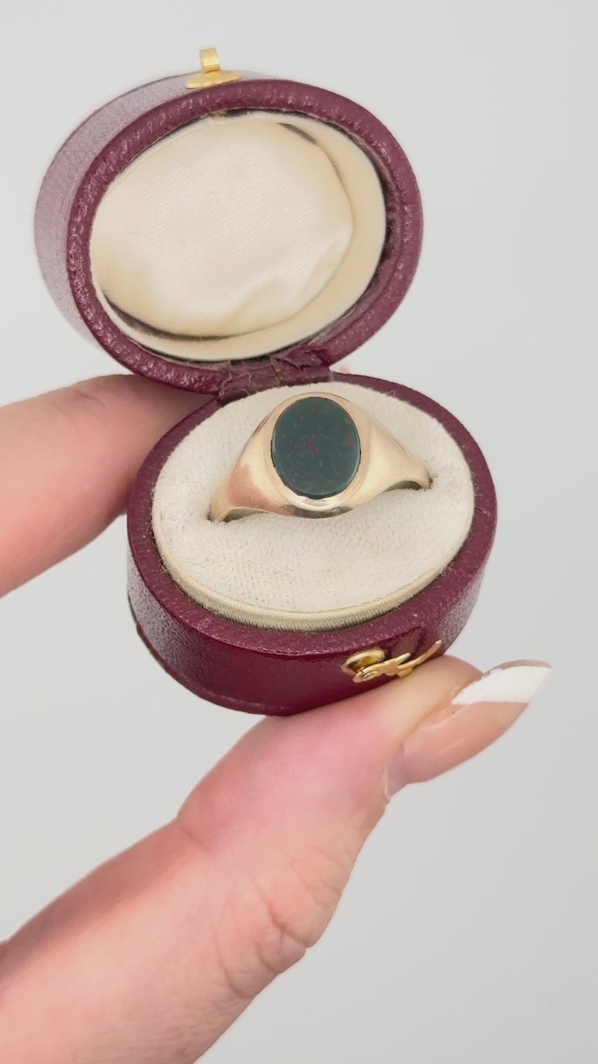 Vintage 9ct Gold Bloodstone Ring